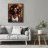 Posterizer 1 pcs-butterflies , flowers African womans decor-Floral & Botanical Art-Afro-American Art Collection-Gift for Moms-Living Room Bedroom ...