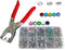 ZZYWWP 100 metal snaps for fabric, snap button kit with Button Pliers, 9.5mm snap buttons for Handmade DIY, Clothing Sewing, Handmade Crafts (10 C...