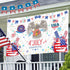 Independence Day Banners,6x3.6FT Large Size Independence Day Background Decoration for Holiday Party, Happy Independence Day 4th of July Parties H...