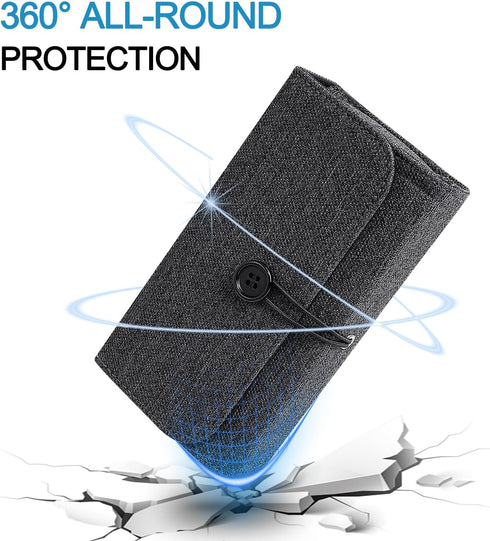 Travel Case for UCOMX for Nano/for Rtops/for Hicober/for Iseyyox 3 in 1 Wireless Charger, Foldable Magnetic Charging Station Storage Holder Bag fo...