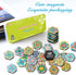 MORCART 30PCS Hexagon Fridge Magnets, Cute Locker Magnets, Decorative Magnets for Refrigerator Whiteboard Cabinet Office Kitchen Blackboard Gift f...