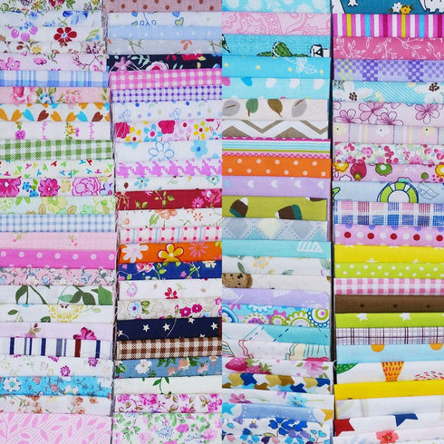 Quilting Fabric, Misscrafts 100pcs 6" x 6" (15x15cm) Cotton Craft Fabric Bundle Squares Patchwork Pre-Cut Quilt Squares for DIY Sewing Scrapbookin...