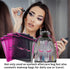 Jexila 100 Pack Eyelash Aftercare Bags Black Lash Bags for Clients Mesh Drawstring Makeup Cosmetic Sample Bags Eye Lash Print Beauty Gift Bag for ...