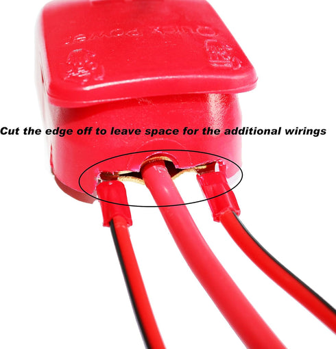 MOTOPOWER MP69011 Battery Quick Release Connectors Battery Quick Disconnect Terminals (Red & Black)...