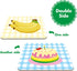 48 Food Matching Puzzles with Error-Correction Mechanism Pre-Primer in 2 Pieces, Perfect for Preschool Learning (24 Blocks Double Sided)...