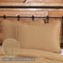 VHC Brands Burlap Pillow Sham Cover with Fringed Ruffle Cotton Farmhouse Decor Button...