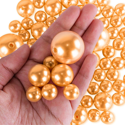 Super Z Outlet Elegant Glossy Polished Pearl Beads for Vase Fillers, DIY Jewelry Necklaces, Table Scatter, Wedding, Birthday Party Home Decoration...