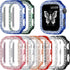 8 Pack Fvlerz Bling Case Compatible with Apple Watch Series 6 5 4 SE 44MM, Diamond Bumper Crystal Hard PC Frame for iWatch 44MM Rhinestone Face Co...