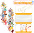 2pcs Stuffed Animal Storage Chain - Boho Stuffed Animal Hammock with 40pcs Metal Clips, Stuff Animal Organizer Hanging Storage for Kids Bedroom Wa...