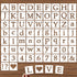 2 Inch Alphabet Letter Stencils, 65 Pcs Reusable Plastic Letter Number Symbol Interlocking Drawing Template Kit for Painting on Wood, Wall, Fabric...