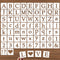 2.5 Inch Alphabet Letter Stencils, 65 Pcs Reusable Plastic Letter Number Symbol Interlocking Drawing Template Kit for Painting on Wood, Wall, Fabr...