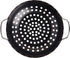 TableCraft BBQ Metal Handle 13-Inch Non Stick Coating Round Grilling Wok, Small, Black...