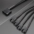 Molex to 4 Pin Fan Adapter for 3 Pin 4 Pin PC Case 12V Cooling Fans Molex to Fan Splitter Power Cable, 13 inch (1 Pack(1 to 4))...