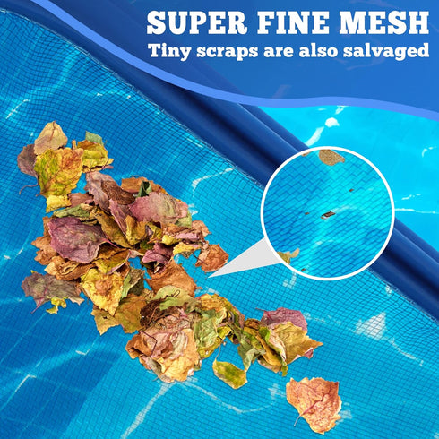 Pool Skimmer Net 17 inch, Hand Pool Nets for Cleaning, Pool Leaf Cleaning Net with Fine Mesh Frame Net for Spa, Hot Tub, Swimming Pool(Blue)...