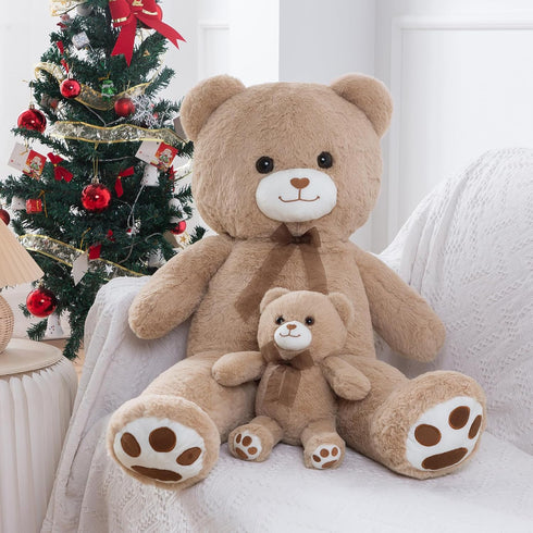Brown Teddy Bear Stuffed Animal Small Teddy Bear with Heart Plush Toys Stuffed Animals for Her Cute Stuffed Animals Teddy Bears Stuffed Bear Plush...