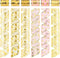 Gold Ribbon for Christmas Tree 2.5 Inch 6 Rolls 36 Yards Gold Christmas Ribbon Gold Ribbon,Wired Holiday Party Ribbons Assorted Patterns Decoratio...