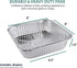 FUNSTITUTION Aluminum Foil Pans 8x8 Inches (30 Pack) - Tin Foil Pans with High Heat Conductivity - Disposable Aluminum Tray Cookware For Baking, G...