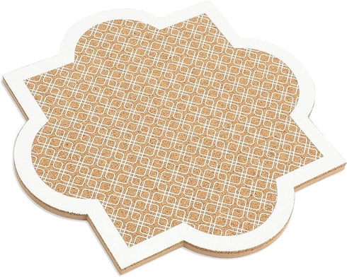 Stockroom Plus Decorative Bulletin Board Wall Organizer - Cute Framed Self-Adhesive Printed Cork Board for Home, Office, or School (12x12 in)...
