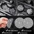 10 Pcs Bling Car Accessories Set for Women Girl Rhinestones Leather Accessories Bling Steering Wheel Cover Armrest Cover Gear Shift Cover Seat Bel...