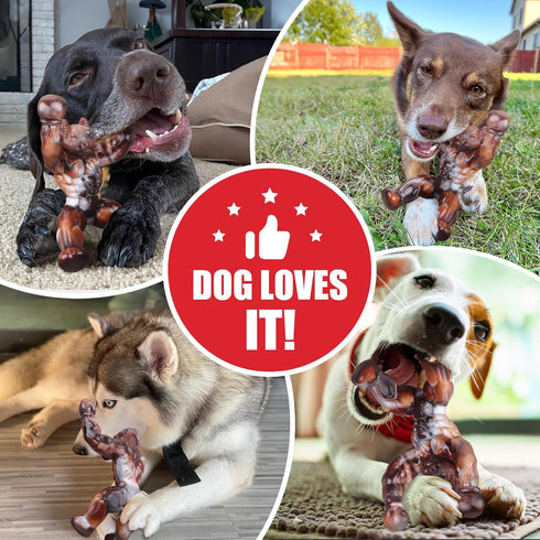 Dog Toys for Aggressive Chewers, Indestructible Dog Toys, Dog Toys for Large Dogs, Almost Indestructible Dog Bones for Small/Medium/Large Dogs, Do...