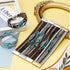 Sasylvia 6 Pcs Turquoise Bracelet for Women Leather Bracelet Western Jewelry for Women Multilayer Boho Cuff Bangle Set...