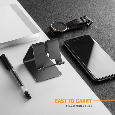 ORIbox Cell Phone Stand, Stand for Office Desk, Aluminum Desktop Solid Desk Stand...