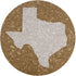 Texas Coaster Set Cork 3.5 Inch Coasters - 4 Texas Coasters Texas Gift...