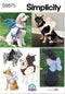 Simplicity Lightly Padded Dog Harness with Wings Sewing Pattern Packet by Carla Reiss, Design Code S9875, Sizes S-M-L, Multicolor...