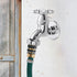 Triumpeek 3/4" Garden Hose Connector, 6 Sets Garden Hose Quick Connect Fittings, Male and Female Quick Release Garden Hose Connector...