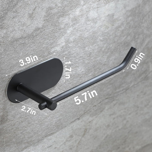 Hand Towel Holder,2 Packs Black Hand Towel Bar,6 3/10 Inch Self Adhesive Hand Towel Rack/Towel Ring for Bathroom Kitchen...