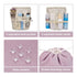 Barrel Drawstring Makeup Bag Travel Cosmetic Bag Large Toiletry Organizer Waterproof for Women (Large, Dusty Rose)...