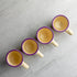 City to Cottage Handcrafted Cream Lavender Floral Espresso Cups - Set of 4, Perfect for Espresso Machine and Coffee Maker...