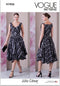 Vogue Misses' Lined Dress Sewing Pattern Packet by Julio Cesar, Design Code V1935, Sizes 8-10-12-14-16...