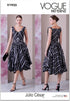 Vogue Misses' Lined Dress Sewing Pattern Packet by Julio Cesar, Design Code V1935, Sizes 8-10-12-14-16...