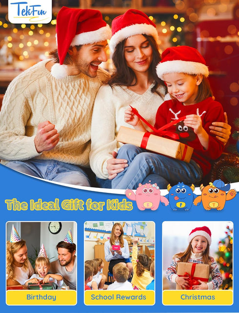 TEKFUN 8.5in 3 Pack LCD Writing Tablet for Kids Coloring Doodle Board Drawing Pad for Kids with Stylus, Educational Toys Birthday Class Bulk Schoo...