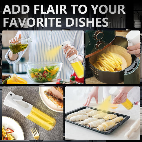 Oil Sprayer for Air Fryer Olive Oil Dispenser Bottle Sprayer for Cooking Accessories, Oil Mister Spray Glass Bottle for Air Fryer, Salad, Baking, ...