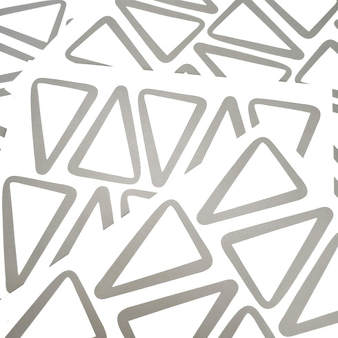The Boho Design Vieli Arte Grey Transparent Triangles Hand Drawn. Wall Vinyl Sticker Decal Decor Nursery 60 pcs. Adhesive Tribal Triangle for Kids...