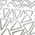 The Boho Design Vieli Arte Grey Transparent Triangles Hand Drawn. Wall Vinyl Sticker Decal Decor Nursery 60 pcs. Adhesive Tribal Triangle for Kids...