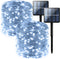 2-Pack 200 LED Solar Fairy Lights Outdoor, Upgraded Oversize Lamp Beads & Super Bright Solar String Lights Outoor, 8 Modes Solar Lights for Garden...