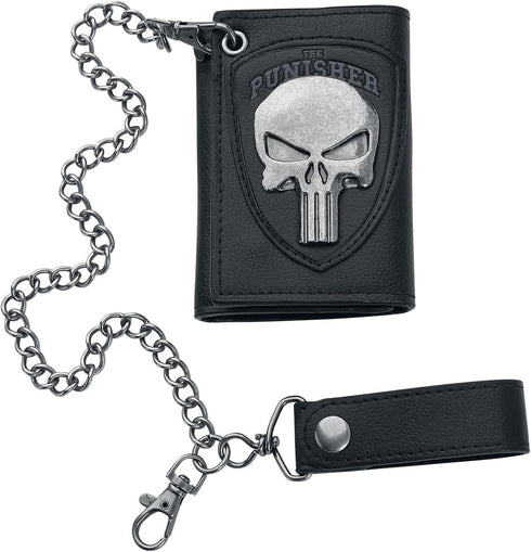 Bioworld Marvel The Punisher Skull Logo Mens Biker Chain Wallet,Black,One Size...