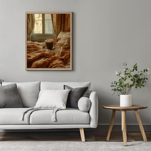 Posterizer 1 pcs-cozy Valentine’s Day night in bed-cute poster -1-Romantic Art-Holiday Poster -Gift for Couples boyfriend girlfriend Husband Wife-...