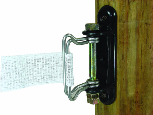 Field Guardian Wood Post Polytape Corner/End Insulator, 2-Inch, Black...