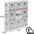 Samsill Recipe Binder Full Page 8.5 x 11 Kit, 1 Inch D-Ring, Floral Tile Design...