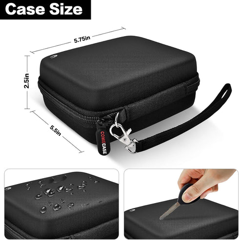Kid Toy Camera Case for VTech Kidizoom Creator Cam Video Camera, Hard Travel Carrying Storage with Accessories Pocket - Black...