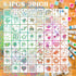 Stencils for Painting, Graffiti Stencils for Crafts Plastic Reusable Small Stencils for Painting on Wood Rock Painting Stencils (64pcs/3inch)...