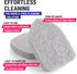 Replacement Scrubber Sponge Head Scrubber Refill for Extendable Tub Tile Shower Scrubber for Cleaning Non-Scratch (2X Scrubber Sponge Gray)...