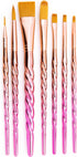 Royal & Langnickel Mythos, 7pc Unicorn Variety Craft Brush Set for All Painting Mediums, Includes - Filbert, Shader, Oval Wash, Round & Wash Brush...