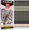 KALOUR Professional Charcoal Pencils Drawing Set -12 Pieces Soft, Medium and Hard Charcoal Pencils for Drawing, Sketching, Shading, Artist Pencils...
