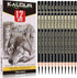 KALOUR Professional Charcoal Pencils Drawing Set -12 Pieces Soft, Medium and Hard Charcoal Pencils for Drawing, Sketching, Shading, Artist Pencils...