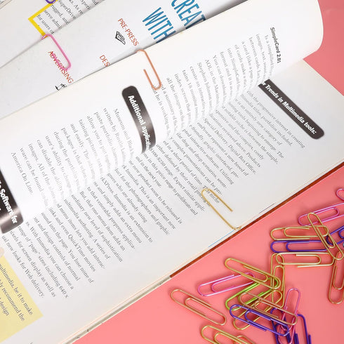 240 Pcs Paper Clips Large, Jumbo Paperclips 2 inch Colored for Office...